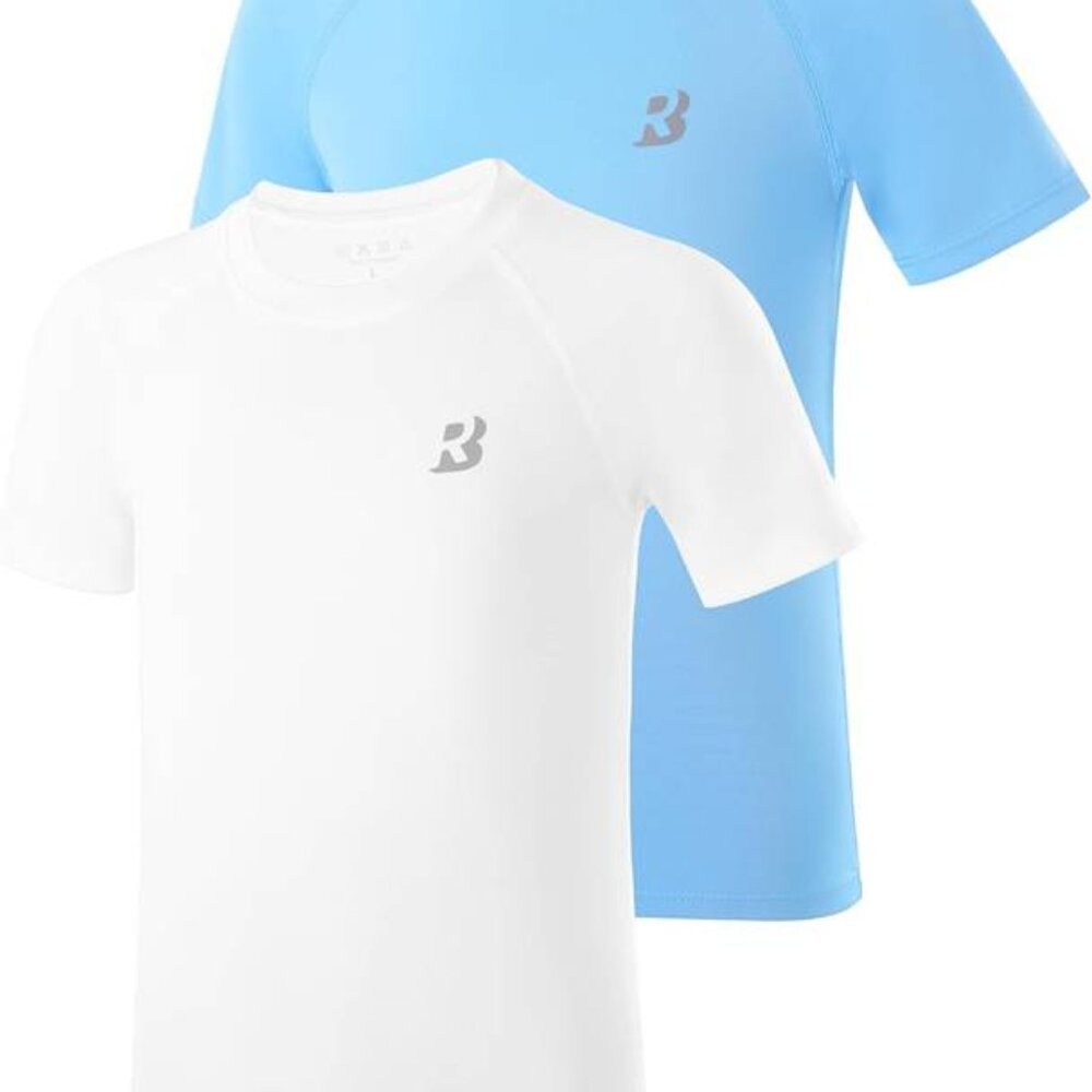 New | *Roadbox Boys Rash Guard Swim Shirt, UPF 50 Sun Protection Short Sleeve 2